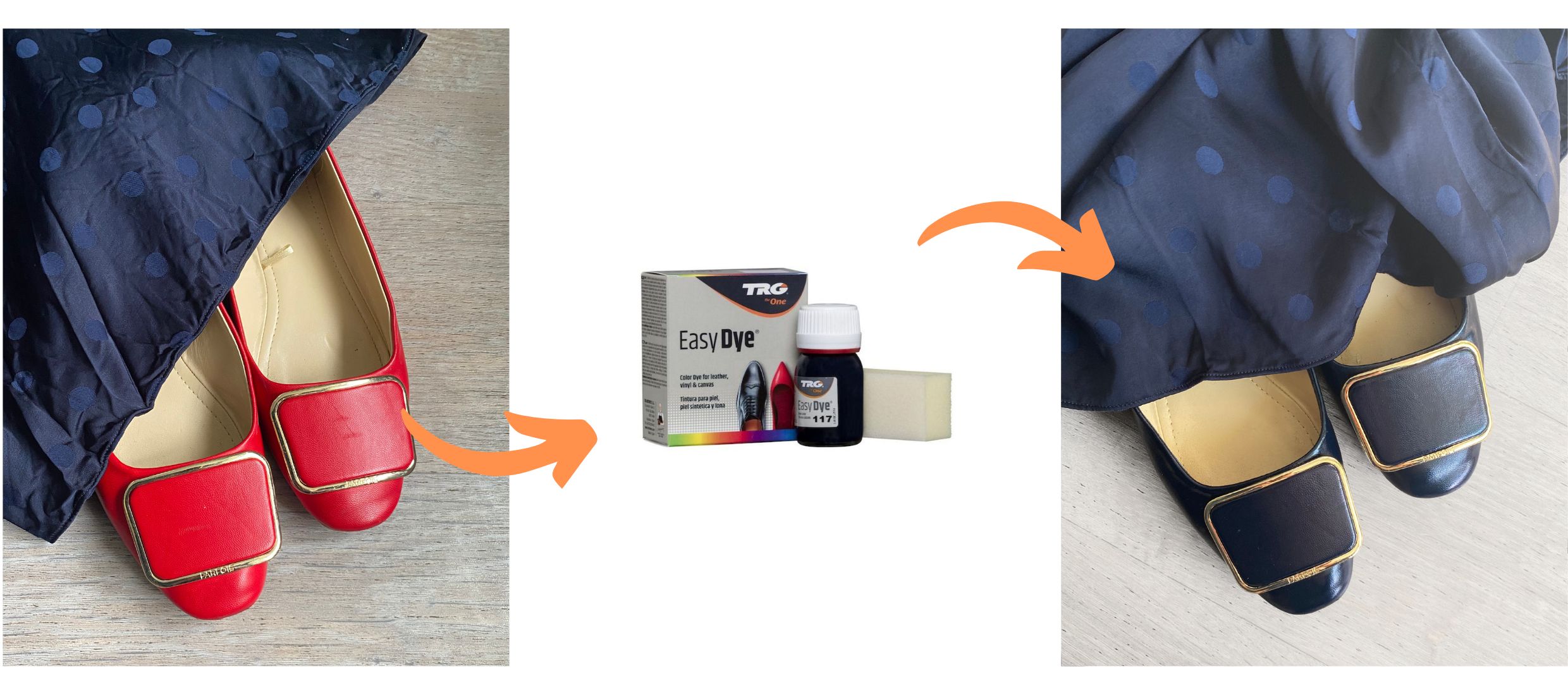 Niebieska Farba do obuwia Easy Dye TRG the One navy blue 117